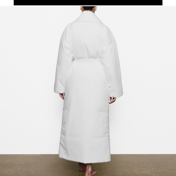 SKIMS White Cotton Duvet Robe XXS/XS - Oversized - Picture 2 of 11